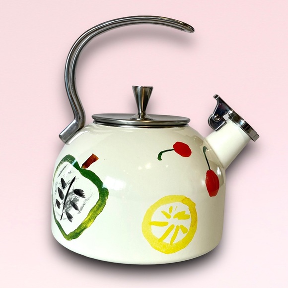 kate spade Kitchen Kate Spade New York Lenox Whistling Tea Kettle Pretty Pantry Fruitthemed